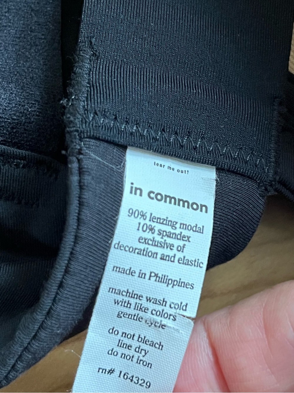 In Common Wireless Bra 38D Black Racerback - Picture 4 of 8